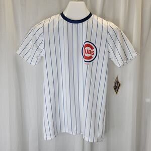 Cooperstown Collection Kris Bryant Polyester Pinstripe Jersey T-shirt, L 14-16